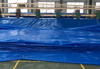 Rouleaux de bâche en HDPE imperméable, robuste, à motif tissé uni, pour abri pour animaux de compagnie, maison pour chien et tente