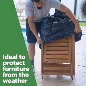 Sacs poubelle robustes de 95-96 gallons (lot de 25) - Sacs poubelle noirs extra larges pour poubelles de 90-100 gallons - Product Image 3