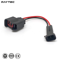 Harnais de raccordement pour injecteur de carburant EV6 vers MULTEC 2 broches en cuivre, étanche IP67, prise 12V 15A pour mise à niveau du système de carburant automobile