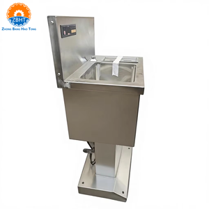 Fregadero de Lavado de Manos con Accionamiento a Pedal y Esterilizador de Cuchillos, Estación de Desinfección Industrial para Herramientas de Carnicería, Equipo para Mataderos - Product Image 4