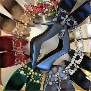 Tacones Altos de Novia con Cristales de Diseño y Antideslizantes para Mujer, 6CM/8CM/10CM, Tacones Finos para Verano/Invierno/Otoño/Primavera 2026 - Product Image 2