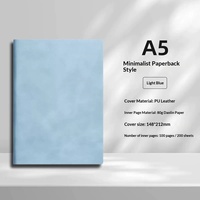 Carnet personnalisé en gros avec couverture en cuir PU épais de haute qualité, 100 feuilles, format A5, idéal pour les affaires