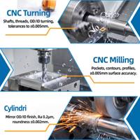 Paslanmaz çelik CNC torna işleme pirinç alüminyum alaşım titanyum demir bakır bronz değerli metaller ABS küçük sipariş CNC parçaları