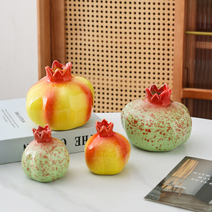 Jarrón de Cerámica Verde Europeo con Diseño de <span class=keywords><strong>Carambola</strong></span>, Arreglo Floral Hidropónico Creativo para Decoración de <span class=keywords><strong>Mesa</strong></span> de Entrada de Sala de Estar, Estilo Simple - Product Image 1