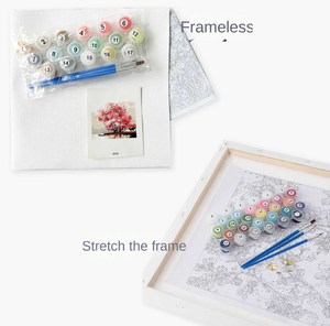 <span class=keywords><strong>Paisaje</strong></span> pintura digital por números DIY pintura por números casa pintura impresión <span class=keywords><strong>en</strong></span> lienzo - Product Image 3