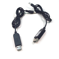 Câble Boost USB 5V/9V/12V Boost USB vers DC 5.5 Routeur Câble de Charge Optique Chat avec Conducteur en Cuivre et Isolation en PVC