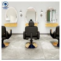 Optima Miroir de coiffure à LED Miroir pleine longueur haute définition pour salons de coiffure Miroir de coiffure professionnel Design minimaliste