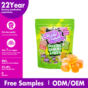Gomitas Halal Pelables con Sabor a Frutas Reales, Uva y Melocotón, Gomitas con Forma de Animales - Product Image 4