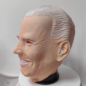 Máscara Facial de Látex de Halloween, Personaje Estadounidense Biden, Divertida, para Adultos, Accesorio de Cosplay, Talla Única, Color Piel - Product Image 3