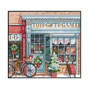 <span class=keywords><strong>Broderie</strong></span> Moderne Européenne Facile en 3D pour Mur, Art Imprimé, 11 CT, 3 Fils, Motif de Point de Croix pour Adultes, Boutiques de Jouets - Product Image 1