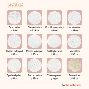 Dùng một lần mặt hữu cơ bông pad của mỹ phẩm trang điểm Remover <span class=keywords><strong>Pads</strong></span> - Product Image 5