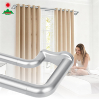 Barras de Cortina Premium para Ventanas en Ángulo, Barra de Cortina Personalizada para Ventanas en Ángulo, Barra de Cortina Grande para Ventanas en Ángulo, Proyecto de Decoración del Hogar