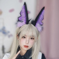Anubis-Bandeau à oreilles de chacal, cerceau en peluche pour poils d'animaux, accessoires de cosplay égyptien