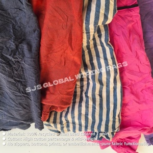 Trapos de limpieza de algodón recuperados de camisetas de 25 kg y 10 kg para máquina de limpieza - Product Image 4