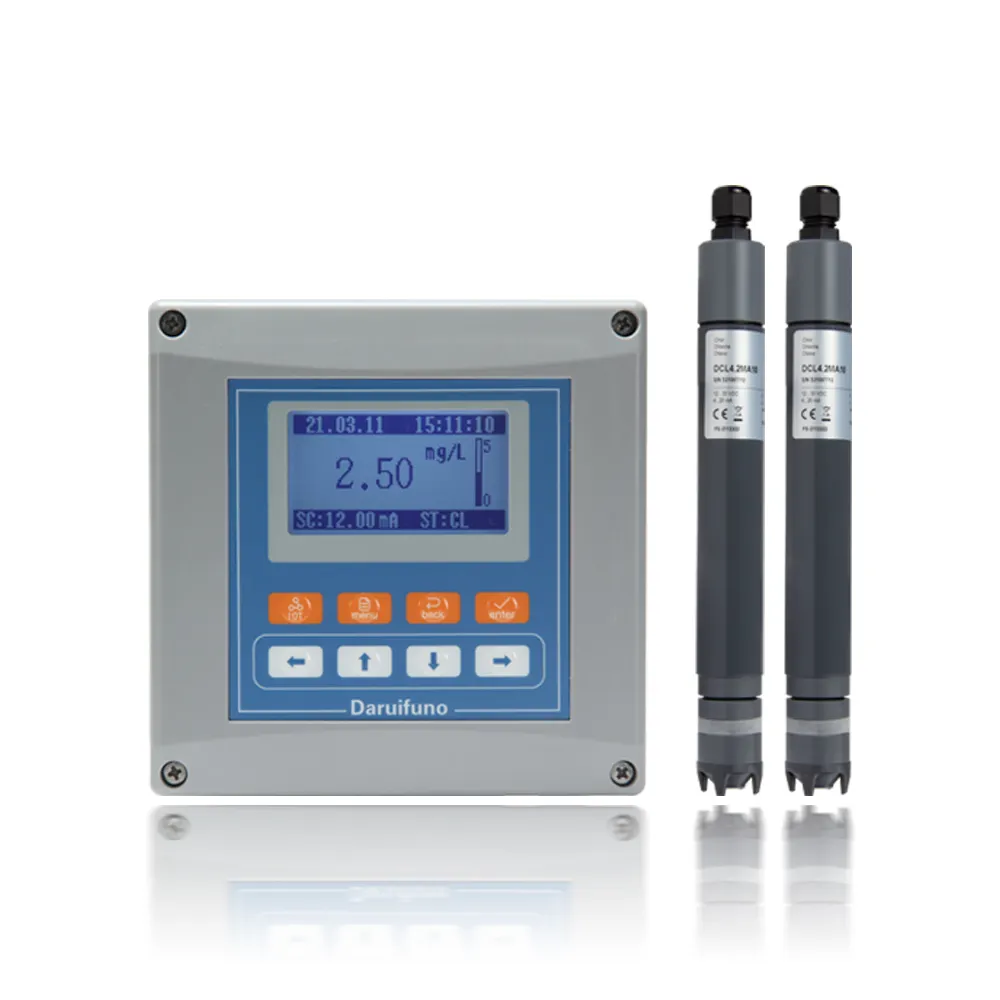 High Quality Online Membrane Ampere Chlorine Meter Controller for Drinking Water