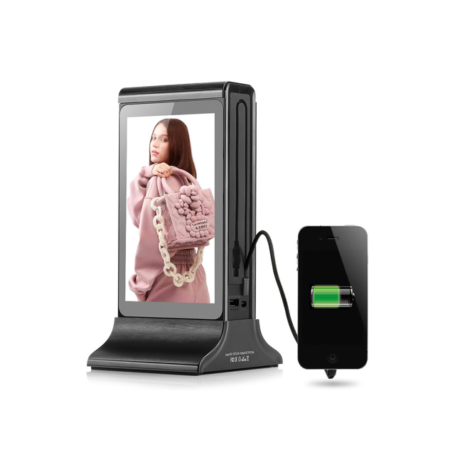 Coffee Shop Restaurant Table Menu Digital Display Board With Power Bank 20800mAh