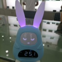 Réveil intelligent avec écran lcd, nouveauté, cadeau de réveil pour enfants, horloge numérique et analogique numérique, veilleuse, bureau et Table, fournitures