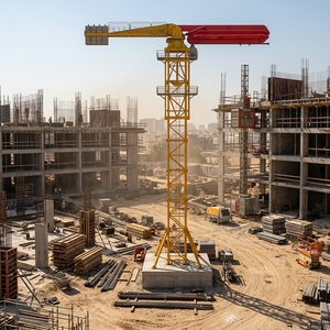 Nuova Attrezzatura per Costruzioni in Calcestruzzo per Edifici Alti: Braccio di Pompaggio HGT51 con Raggio Massimo di Pompaggio di 51m per Costruzioni di Grattacieli - Product Image 1
