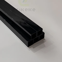 Tube carré en PVC UPVC flexible et durable à surface lisse haute pression, sections 60x40mm et 80x80mm