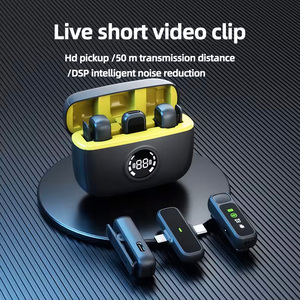 Nuevo Micrófono Inalámbrico con Clip para Cuello, Accesorios Digitales con Pantalla, Carga, Reducción de Ruido en Vivo y Radio - Product Image 2