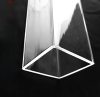 Tailles personnalisées avec coupe de précision Tubes carrés en acrylique renforcé-Tubes de qualité industrielle à haute clarté
