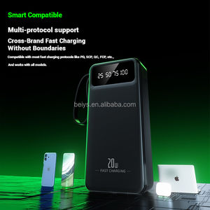 Banca di potere all'ingrosso della grande capacità della fabbrica 30000mah con costruito in 4 cavi cordino del telefono del supporto 2A caricabatteria di ricarica rapida - Product Image 5