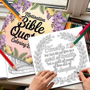 Libros para Colorear <span class=keywords><strong>de</strong></span> la Biblia, Cuaderno Personalizado <span class=keywords><strong>de</strong></span> Alta Calidad con Citas Bíblicas y Diseños Florales, Cubierta Resistente para Adultos, Niños y Material Escolar - Product Image 3