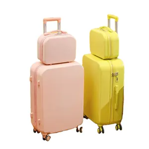 2021 Vali Du Lịch Trên Bánh Xe ABS Spinner Xe Đẩy Hành Lý Đặt PC Trọng Lượng Nhẹ Túi Có Bánh Xe Mala De Viagem Abs