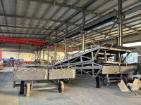 Rampe de chargement mobile hydraulique 8 tonnes, hauteur réglable, rampe de déchargement de conteneurs pour entrepôt