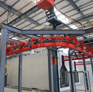 Ligne de revêtement en poudre automatique Ourscoating à commande PLC pour substrat en acier, avec brûleur RIELLO, motorisée et peu encombrante - Product Image 3