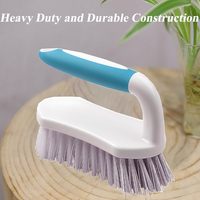 Brosses de nettoyage multifonctionnelles robustes en plastique à poils rigides pour salle de bain, cuisine, douche et vaisselle
