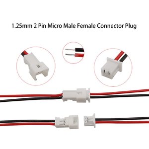 Tùy Chỉnh Chất Lượng Cao Bền 1.25 <span class=keywords><strong>Mm</strong></span> 2-Pin Mini Nam Và Nữ Kết Nối Cáp Cắm - Product Image 3