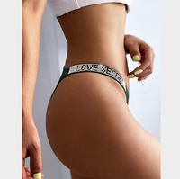 Culotte tanga en dentelle transparente, Lingerie Sexy, taille basse, sous-vêtements féminins, transparents, 0444