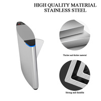 Tourniquet compact JEWEI T9 avec lecteur d'empreintes digitales, protection IP54, fonctionnement bidirectionnel pour les entrées sécurisées des bâtiments