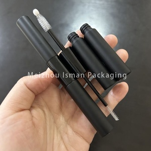 ISMAN Luxury 4ml+4ml Dual Ended Mascara Tube Pink Black Round <strong>Eyelash</strong> <strong>Glue</strong> Bottle Wholesale Private Label Custom Pro Factory - Product Image 4