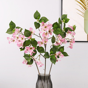 Artificial Bougainvillea Plant <b>Light</b> Pink White Green <b>Leaves</b> High Simulation Indoor Decor Wedding Decoration Single-piece - Product Image 2