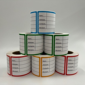 Copperplate in ấn & viết tay tự dính Nhãn dán nhãn 120mm * 60mm * 200 nhãn 150mm * 70mm màu vuông viết nhãn - Product Image 2