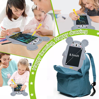Papan Gambar Elektronik Pabrik yang Dapat Disesuaikan untuk Anak-Anak, Tablet Menulis LCD Bentuk Kartun Panda dengan 8 Gaya Memo Pad