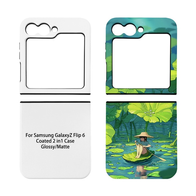 AilesTecca TPU PC 3d Dual Layer Sublimation Custom Print Phone case Blank for Samsung galaxy Z Flip 6