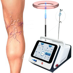 Máquina de ablación láser endovenosa EVLT de 980-1470nm para eliminación de venas varicosas, láser de diodo con fibra óptica para venas arañas y vasos sanguíneos de la pierna - Product Image 1