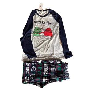 Para <span class=keywords><strong>ropa</strong></span> de casa europea y americana, pijama de Navidad, traje para hombres y mujeres, algodón, apropiado para la edad de los niños, no Halloween - Product Image 5