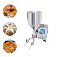 Machine à crème pâtissière semi-automatique à double bec à prix d'usine machine à remplir croissants choux choux gâteaux à vendre