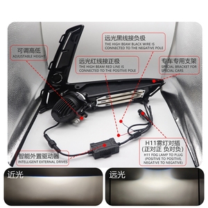 ไฟตัดหมอกแบบ LED Bi-Lens สำหรับ Honda CR-V ปี 2023-2025 รุ่น Faros Antiniebla Universales พร้อมไฟสูง/ต่ำในตัว และไฟสูงเสริม - Product Image 6