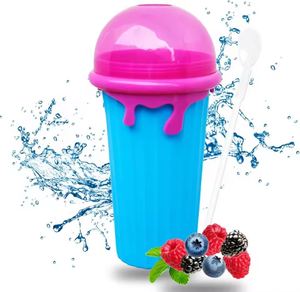 แก้วทำน้ำแข็งปั่น Slushy Maker Cup Magics แก้วบีบน้ำแข็งสำหรับทำสมูทตี้ฤดูร้อน เครื่องทำไอศกรีมสำหรับใช้ในบ้าน - Product Image 1