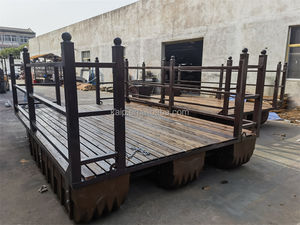 Muelle flotante de escenario simple <span class=keywords><strong>en</strong></span> el agua Tablero de espuma HDPE contenedor de Casa prefabricado Restaurante Flotante modificado - Product Image 3