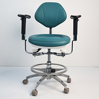 Tabouret médical dentaire réglable en hauteur, en acier inoxydable, moderne, pour hôpital, atelier, école, salon, pliable, avec mousse à mémoire de forme