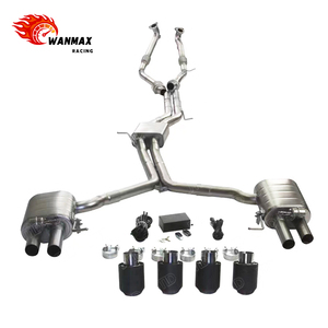 Tubo de <span class=keywords><strong>Escape</strong></span> de acero inoxidable, sistema de <span class=keywords><strong>escape</strong></span> Valvetronic Catback para <span class=keywords><strong>AUDI</strong></span> <span class=keywords><strong>S5</strong></span> B8 3,0, tubo delantero con Catback - Product Image 1
