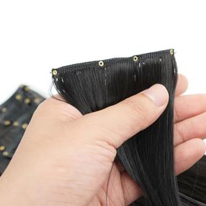 Juego de 6 Extensiones de Cabello con Clip, 24 Pulgadas de Largo, Lisas, Económicas, Extensiones de Cabello Sintético con Clip - Product Image 5