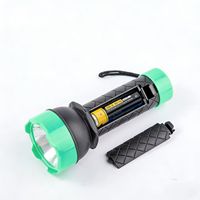 Mini lampe torche portable à clé, économique, en ABS, piles AA, pour situations d'urgence, camping en plein air, LED 3W, autonomie 10000 heures, lumière blanche