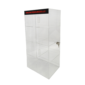 Pop truy cập hàng đầu Acrylic thuốc lá vỏ khói hiển thị Kệ Tủ 4 tầng rõ ràng <span class=keywords><strong>plexiglass</strong></span> khóa hiển thị trường hợp - Product Image 3